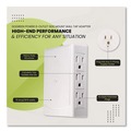 Office Electronics & Batteries | GoGreen Power GG-16000TSM 6-Outlet Side Mount Wall Tap - White image number 4