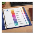 Office Jansan | Avery 11163 Ready Index 11 in. x 9.25 in. 8-Tab 1 to 8 Extra Wide Tabs Customizable TOC Dividers - Multicolor Tabs/White (1-Set) image number 1