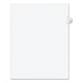 Office Jansan | Avery 01055 11 x 8.5 Avery Style Preprinted Legal Exhibit Side 10-Tab Index Dividers - White (25/Pack) image number 0