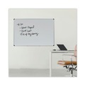 Office Jansan | Universal UNV43843 72 in. x 48 in. Deluxe Porcelain Magnetic Dry Erase Board - White Surface/Silver/Black Aluminum Frame image number 6