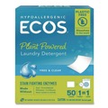 Cleaning & Janitorial Supplies | ECOS 953710CT Liquidless Laundry Detergent Sheets - Free and Clear (10/Carton) image number 1