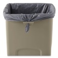 Trash & Waste Bins | Rubbermaid Commercial FG356988BEIG Untouchable 23 Gallon Square Plastic Waste Container - Beige image number 2