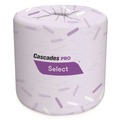 Cleaning & Janitorial Supplies | Cascades PRO B031 4 in. x 3.25 in. 2-Ply Select Standard Bath Tissue - White (48/Carton) image number 0