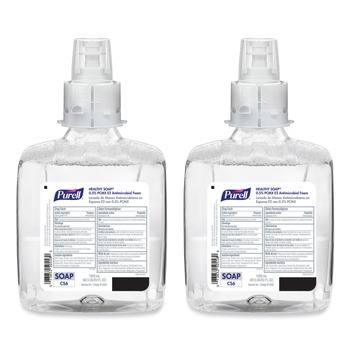 PURELL 6582-02 1200 ml Fragnance Free HEALTHY SOAP 0.5% PCMX E2 Antimicrobial Foam for CS6 Dispensers (2/Carton)