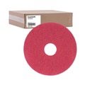 Cleaning Cloths | Boardwalk BWK4013RED 13 in. Diameter Buffing Floor Pads - Red (5/Carton) image number 1