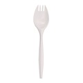  | Boardwalk BWKSPORK Mediumweight Polypropylene Sporks - White (1000/Carton) image number 2