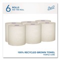 Paper Towels and Napkins | Scott 58671 8 in. x 900 ft. 1-Ply 100 Percent Recycled Hard Roll Paper Towels - Brown (6/Carton) image number 2