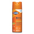 Clorox 31043 14 oz. Citrus 4-in-1 Disinfectant and Sanitizer Aerosol Spray (12/Carton) image number 4
