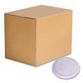 Food Trays, Containers, and Lids | WinCup 221935 Slotted Plastic Lids for 12 oz to 24 oz Cold Cups and Bowls - Translucent (1000/Carton) image number 1