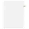 Office Jansan | Avery 01404 11 in. x 8.5 in. 26-Tab D Avery Style Preprinted Legal Exhibit Side Tab Index Dividers - White (25/Pack) image number 1