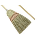 New Year New Savings! Save $25 off $150 | Boardwalk BWK926YEA Yucca/Corn Fiber Bristles 55.5 in. Overall Length Parlor Broom - Natural image number 1