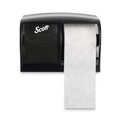 Paper Towels and Napkins | Scott 9604 11.1 in. x 6 in. x 7.63 in. Essential Coreless SRB Tissue Dispenser - Black image number 2