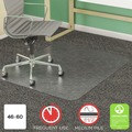 Office Jansan | Deflecto CM14443F 46 in. x 60 in. Rectangle Medium Pile Carpet SuperMat Frequent Use Flat Chair Mat - Clear image number 8