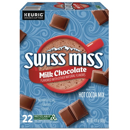 Food Service | Swiss Miss 5000345150 Hot Cocoa K-Cups - Milk Chocolate (22/Box) image number 0