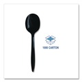Food Service | Boardwalk BWKSOUPBLPPIW Mediumweight Wrapped Polypropylene Soup Spoon Cutlery - Black (1000/Carton) image number 6