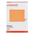Office Jansan | Universal UNV14122 1/5-Cut Tab, Deluxe Bright Color Hanging File Folders - Letter Size, Orange (25/Box) image number 3