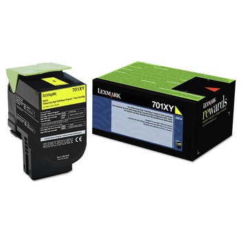 Lexmark Return Program 4,000 Page-Yield Extra High-Yield Toner - Yellow