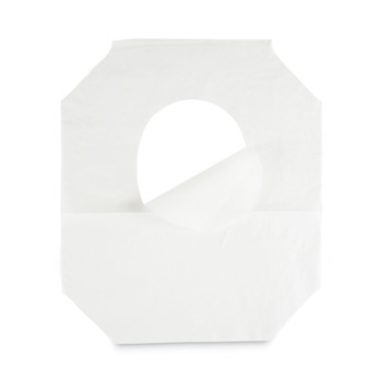 Boardwalk BWKK2500B 14.17 in. x 16.73 in. Premium Half-Fold Toilet Seat Covers - White (250/Sleeve, 10 Sleeves/Carton)