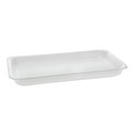 Food Service | Pactiv Corp. 51P125PZ 15 in. x 8 in. x 1.25 in. #25PZ Foam Supermarket Tray - White (200/Carton) image number 1