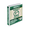 Office Jansan | Samsill 18957 11 in. x 8.5 in. 3 Rings 1.5 in. Capacity Earth's Choice Plant-Based Round Ring View Binder - White image number 1