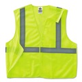 Safety Vests | Ergodyne 21079 GloWear 8215BA Type R Class 2 Econo Breakaway Mesh Safety Vest - 4X-Large to 5X-Large Lime image number 1