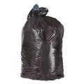 Trash Bags | Trinity Plastics 100510 23 in. x 46 in. 45 gal. 1.25 mil Flat Pack Low-Density Can Liners - Black (100/Carton) image number 0