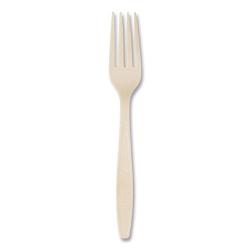 Cutlery | SOLO GD5FK-0019 Guildware Cutlery Sweetheart Polystyrene Forks - Champagne (1000/Carton) image number 0