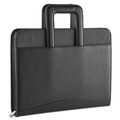 Mothers Day Sale! Save an Extra 10% off your order | Universal UNV25650 14.5 in. x 2.5 in. x 11.5 in. Vinyl Zip-Around Padfolio - Black image number 0