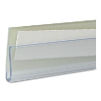 C-Line 4 in. x 0.78 in. Side Load Shelf Labeling Strips - Clear (10/Pack)
