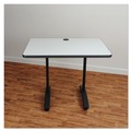 Office Jansan | Alera ALEVA7443BK Valencia Series 24.5 in. x 19.75 in. x 28.5 in. Training Table T-Leg Base - Black image number 3