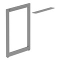 Office Jansan | Alera ALELSRT24GR Open Office Series 23-3/8 in. x 28-1/2 in. Fully Adjustable O-Leg Return Base - Silver image number 0