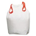 Draw 'n Tie WEB1DK200 Heavy-Duty Trash Bags, 13 Gal, 0.9 Mil, 24.5-in X 27.38-in, White, 200/box image number 1