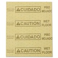 Safety Equipment | Rubbermaid Commercial FG425200YEL 16.5 in. x 20 in. 16 oz. Caution Wet Floor Over-the-Spill Pad (22 Sheets/Pack) image number 0