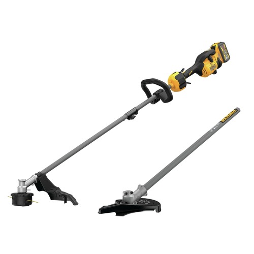 Outdoor Power Combo Kits | Dewalt DCST972X1DWOAS5BC-BNDL 60V MAX Brushless Lithium-Ion 17 in. Cordless String Trimmer Kit (9 Ah) and Brush Cutter Attachment Bundle image number 0