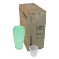 Food Service | Pactiv Corp. YL5024 24 oz 4.55 x 4.55 x 4.35 Newspring DELItainer Microwavable Plastic Container - Clear (480/Carton) image number 0
