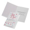Office Jansan | Avery 03378 65 lbs. 5.5 in. x 8.5 in. Half-Fold Greeting Cards with Envelopes for Inkjet Printers - Textured Uncoated White (1 Card/Sheet, 30 Sheets/Box) image number 3