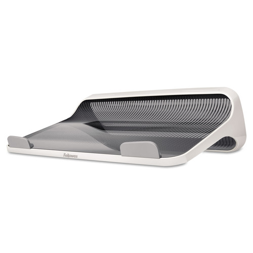 Office Jansan | Fellowes Mfg Co. 9311201 I-Spire Series 13.19 in. x 9.31 in. x 4.13 in. Laptop Lift Supports 10 lbs. - White/Gray image number 0
