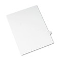  | Avery 01421 11 in. x 8.5 in. Legal Exhibit Letter U Side Tab Index Dividers - White (25-Piece/Pack) image number 1
