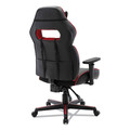  | Alera BT-51593RED 15.91 in. to 19.8 in. Seat Height Racing Style Ergonomic Gaming Chair - Black/Red image number 4