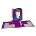 Office Jansan | Avery 79777 Heavy-Duty 2 in. Capacity 11 in. x 8.5 in. 3-Ring View Binder with DuraHinge and One Touch EZD Rings - Purple image number 1