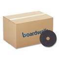 Cleaning & Janitorial Accessories | Boardwalk BWK4019HIP 19 in. Diameter High Performance Stripping Floor Pads - Black (5/Carton) image number 0