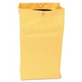 Cleaning Carts | Rubbermaid Commercial 1966719 24 Gallon Zippered Vinyl Cleaning Cart Bag (Yellow) image number 2