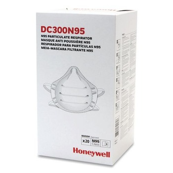 Honeywell ONE-Fit N95 Single-Use Molded-Cup Particulate Respirator - White (10/Pack)