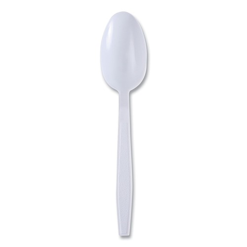 Cutlery | Boardwalk BWKTSHWPPWIW Heavyweight Wrapped Polypropylene Teaspoon Cutlery - White (1000/Carton) image number 0