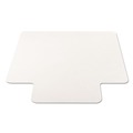 Deflecto CM21232 Economat Anytime Use Chair Mat For Hard Floor, 45 X 53 W/lip, Clear image number 4