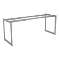Office Desks & Workstations | Alera ALELSTB24GR Open Office Desk Series Adjustable O-Leg 24 in. Desk Base - Silver image number 0