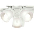 Ceiling Fans | Hunter 51083 42 in. Newsome Fresh White Ceiling Fan with Light image number 6