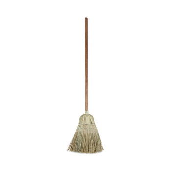 Boardwalk 60 in. Corn/Synthetic Fiber Bristle Broom - Gray/Natural (6/Carton)