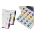 Office Jansan | Avery 16281 1.25 in. Wide 1/5-Cut Printable Plastic Tabs with Repositionable Adhesive - Assorted Colors (96/Pack) image number 2