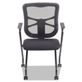  | Alera ALEEL4914 Elusion Nesting Mesh Chair with Padded Arms - Black (2/Carton) image number 1